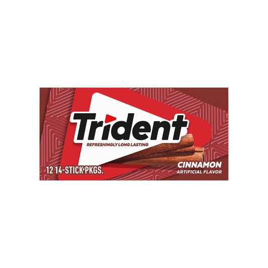 Trident Cinnamon Gum 14 Sticks – Bold Flavor for Fresh Breath