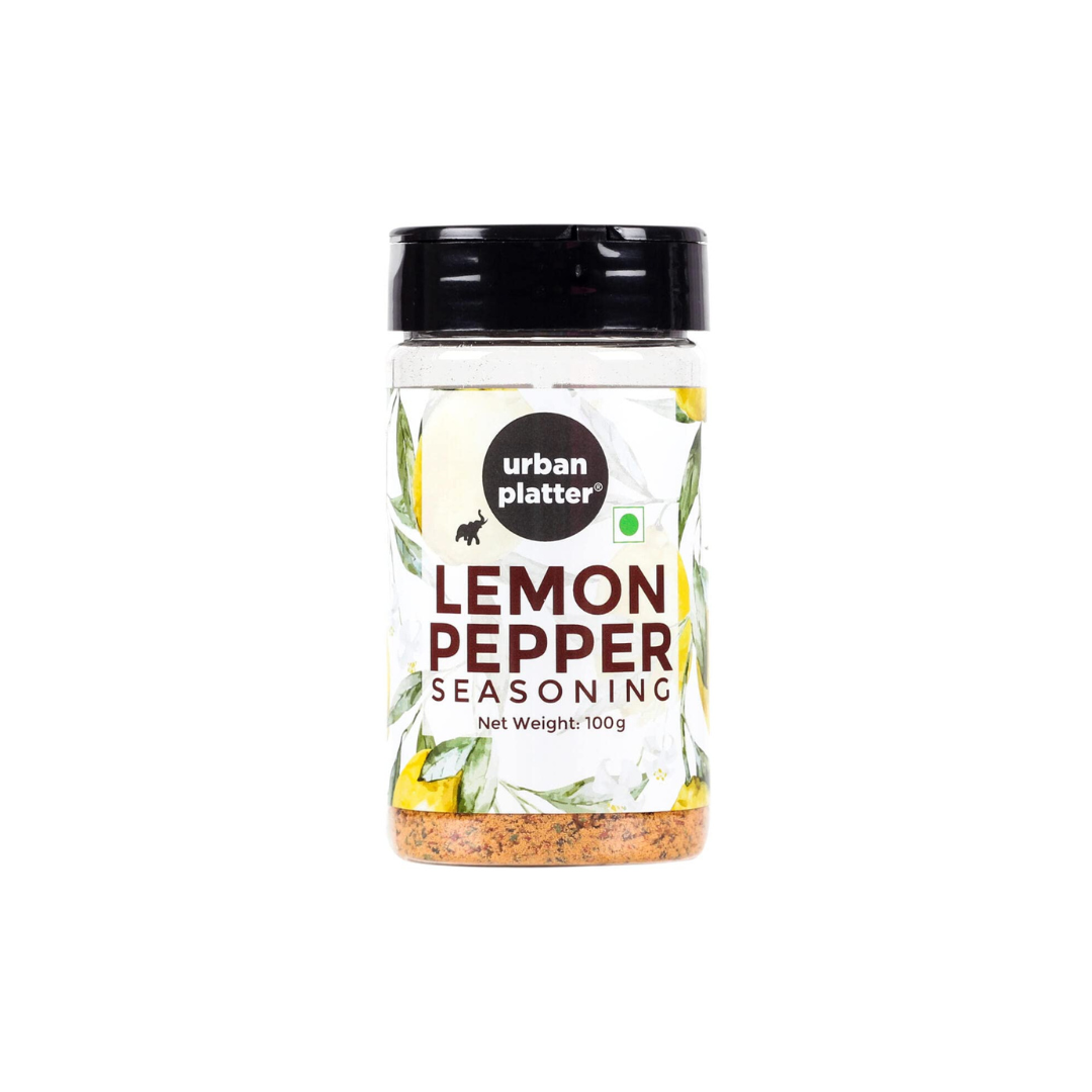 Urban Platter Lemon Pepper Seasoning Mix Shaker Jar, 100g