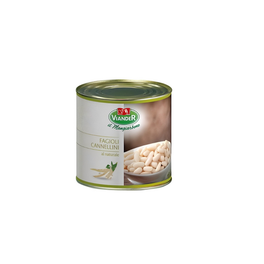 Viander Fagioli Cannellini Beans Al Natural Imported 400g