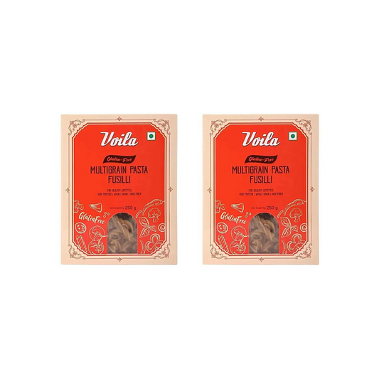 Voila Gluten Free Multigrain Pasta Fusilli 250g (PACK OF 2) 