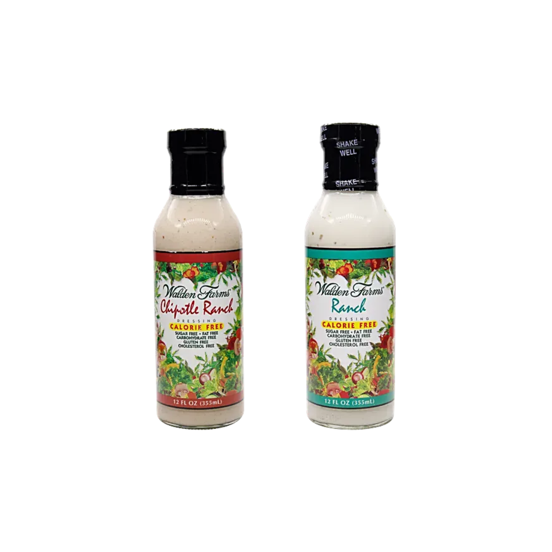 Walden Farms Chipotle Ranch Dressing, 355ml + Walden Farms, Ranch Dressing, 355 ml (Combo Pack)