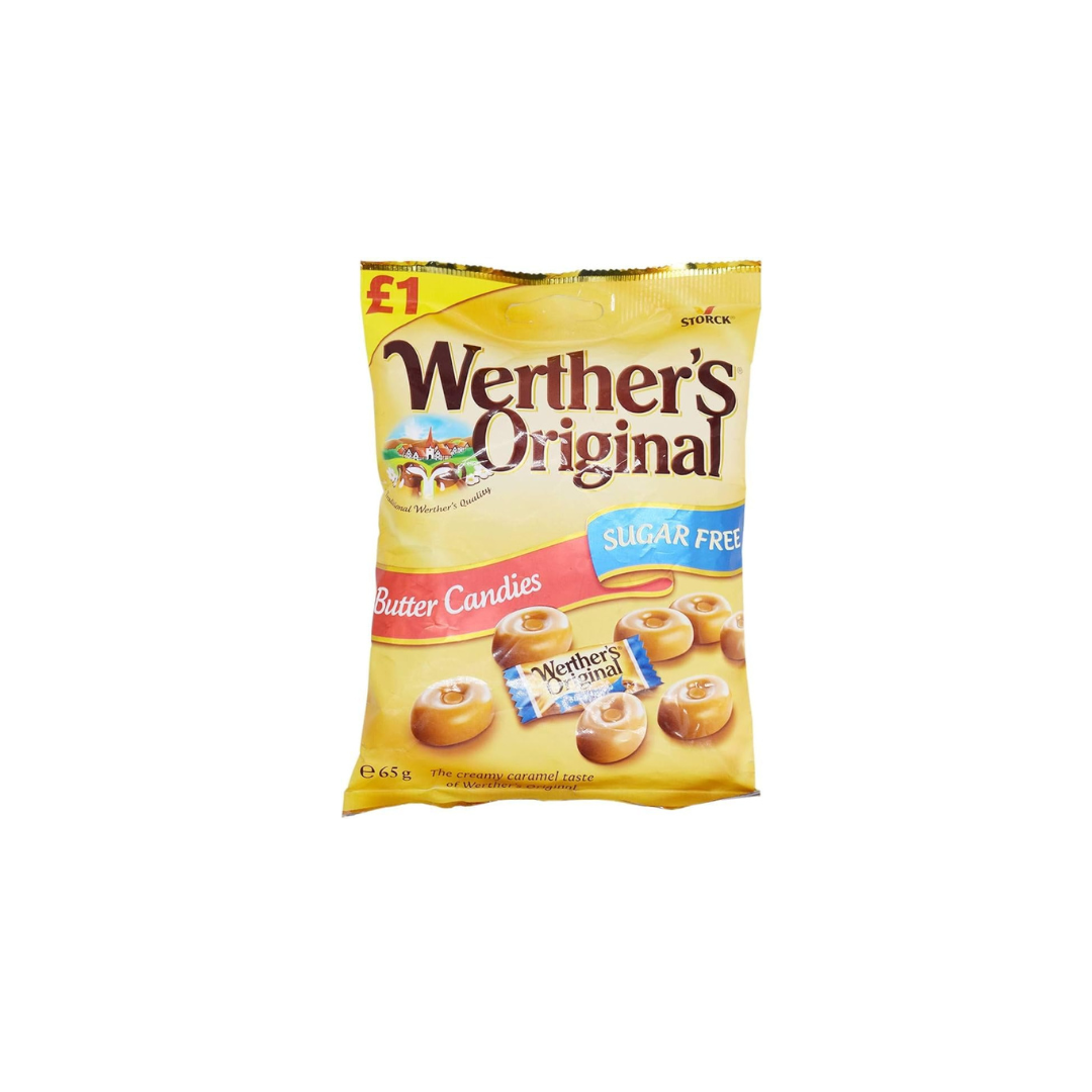 Werther's Original Sugar-Free Butter Candies 65g – Low Sugar Caramel ...