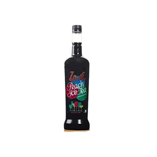 ZONE Peach Ice Tea Flavoured Bar Syrup, 1000ml Bottle