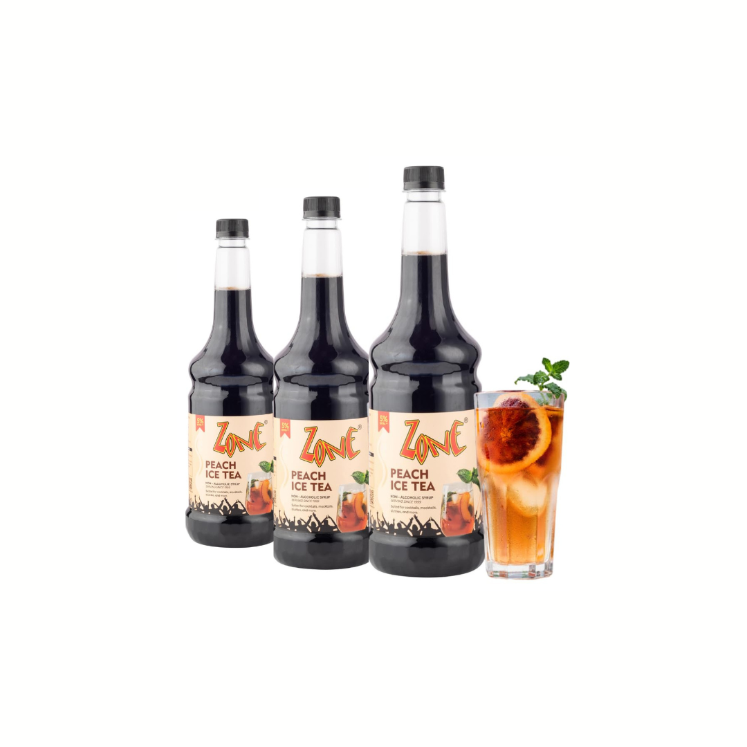 Zone Peach Ice Tea 1050ml (Pack of 3)