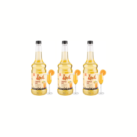 Zone Triple Sec Flavored Syrup 1050ml (Pack of 3)