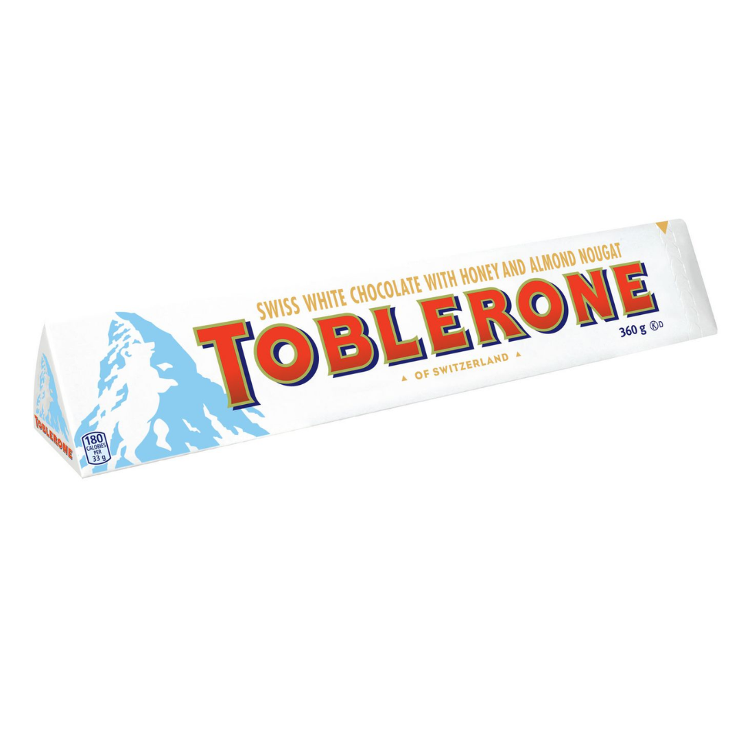 Toblerone, White chocolate 100g, made by Toblerone - chocolate from