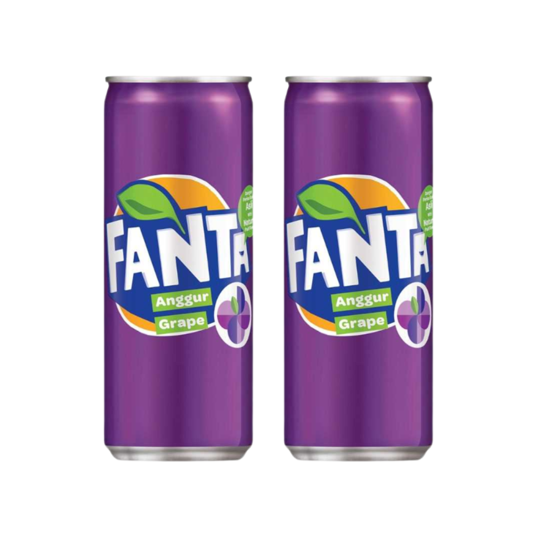 Fanta Grape Flavour Cold Drink Can, 320 ml (Pack of 6)
