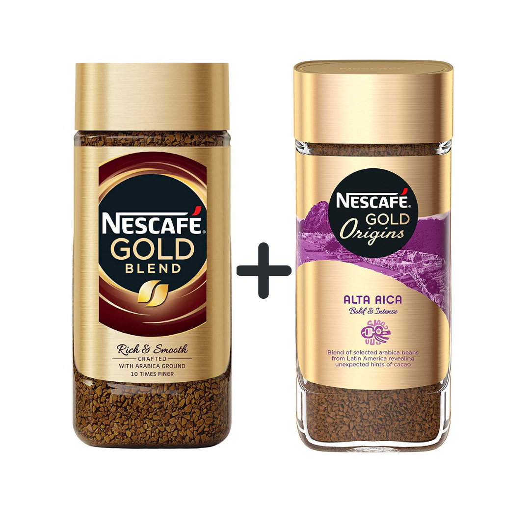 Buy Nescafé Gold Blend Instant Coffee Jar, 100g + Nescafé Gold Origins Alta  Rica Ground Coffee Jar, 100G (Combo Pack) 